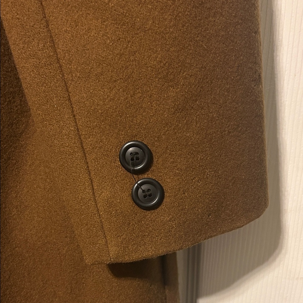 Adolfo Women's Brown Trench Coat 100% Wool. - Picture 10 of 10